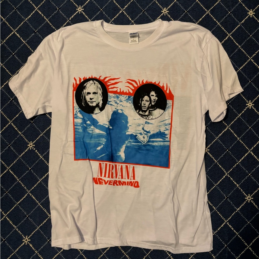 Nirvana Nevermind Tour Shirt with United Kingdom tour dates